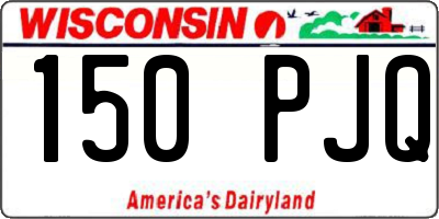 WI license plate 150PJQ
