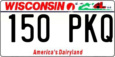WI license plate 150PKQ