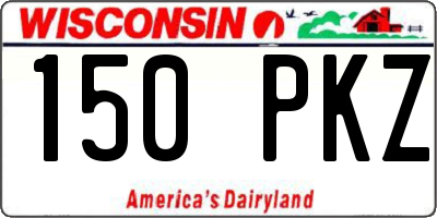 WI license plate 150PKZ
