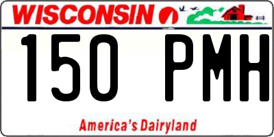 WI license plate 150PMH