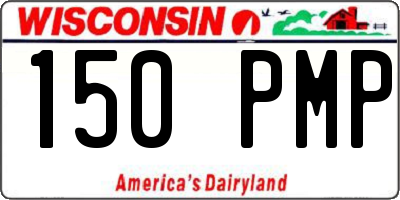 WI license plate 150PMP