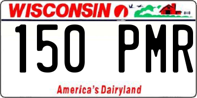 WI license plate 150PMR
