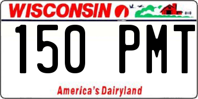 WI license plate 150PMT