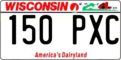WI license plate 150PXC