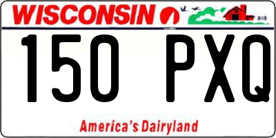 WI license plate 150PXQ