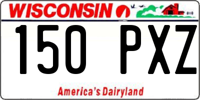 WI license plate 150PXZ