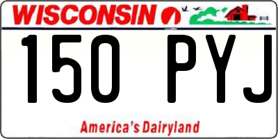 WI license plate 150PYJ