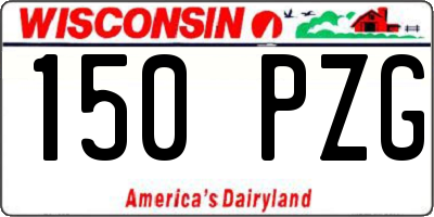 WI license plate 150PZG