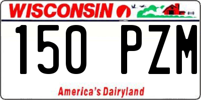 WI license plate 150PZM