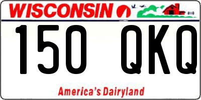 WI license plate 150QKQ