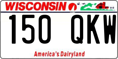 WI license plate 150QKW