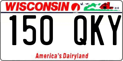 WI license plate 150QKY