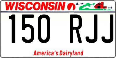 WI license plate 150RJJ
