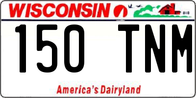 WI license plate 150TNM