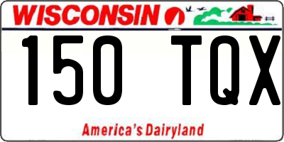 WI license plate 150TQX