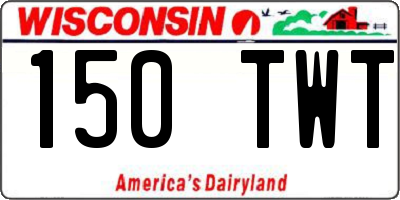 WI license plate 150TWT