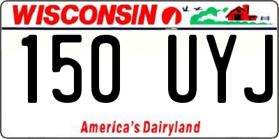 WI license plate 150UYJ