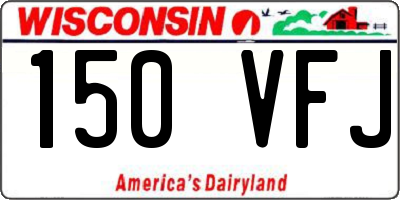 WI license plate 150VFJ