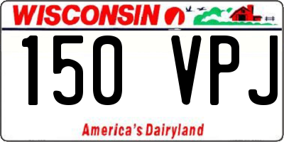 WI license plate 150VPJ