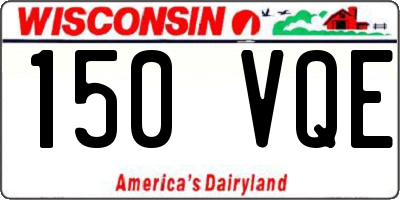 WI license plate 150VQE