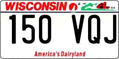 WI license plate 150VQJ