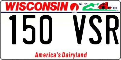 WI license plate 150VSR