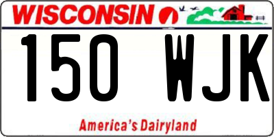 WI license plate 150WJK