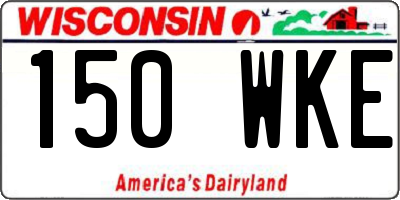 WI license plate 150WKE