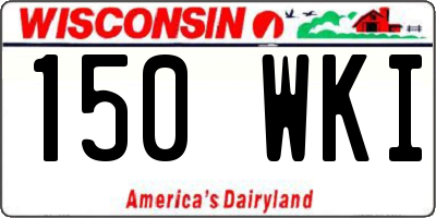 WI license plate 150WKI