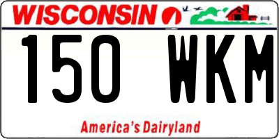 WI license plate 150WKM