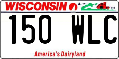 WI license plate 150WLC