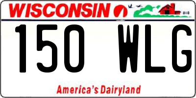 WI license plate 150WLG
