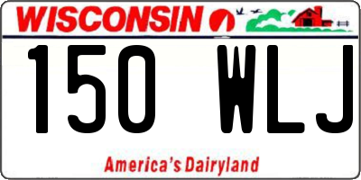 WI license plate 150WLJ