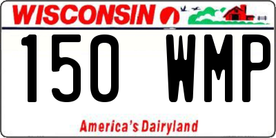 WI license plate 150WMP
