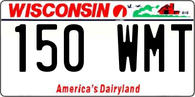WI license plate 150WMT