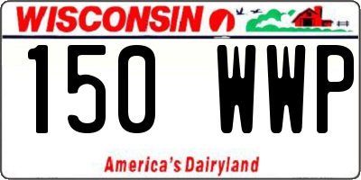 WI license plate 150WWP