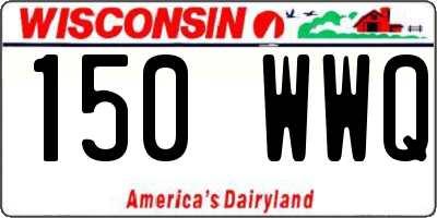 WI license plate 150WWQ