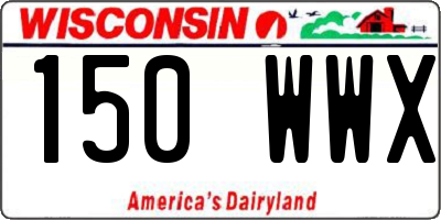 WI license plate 150WWX