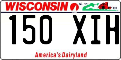 WI license plate 150XIH