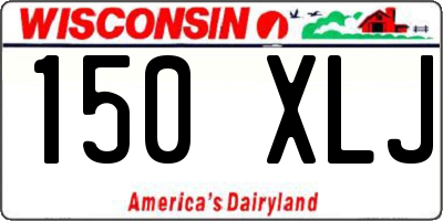 WI license plate 150XLJ