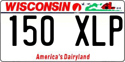 WI license plate 150XLP