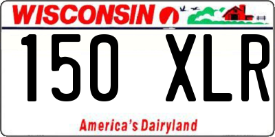 WI license plate 150XLR