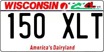 WI license plate 150XLT