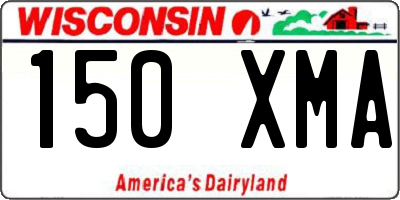 WI license plate 150XMA
