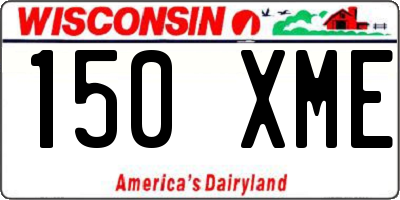 WI license plate 150XME