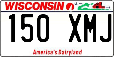 WI license plate 150XMJ
