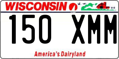 WI license plate 150XMM