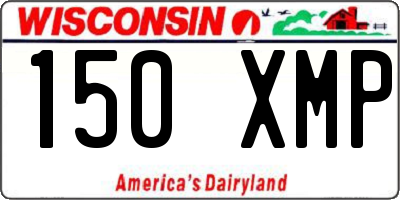WI license plate 150XMP