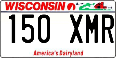 WI license plate 150XMR