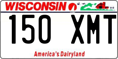 WI license plate 150XMT